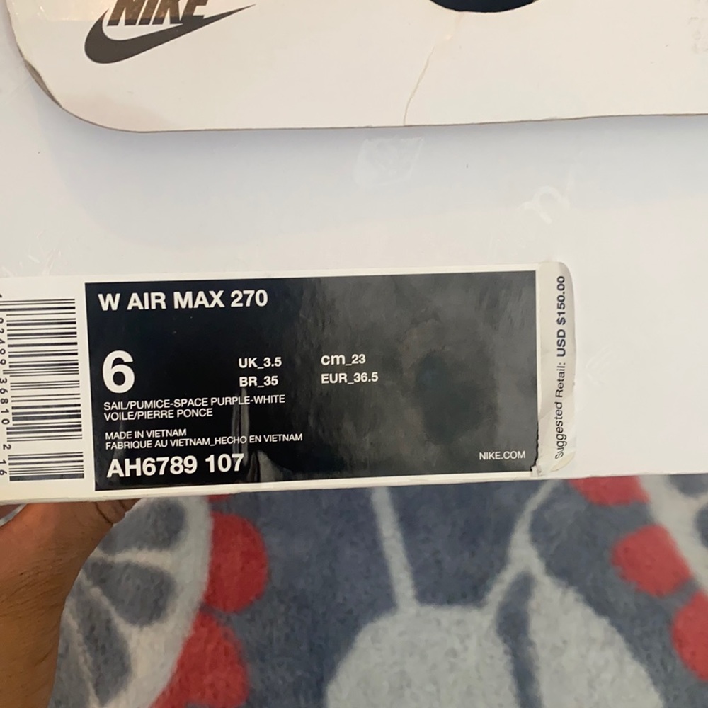 AirMax 270 too small